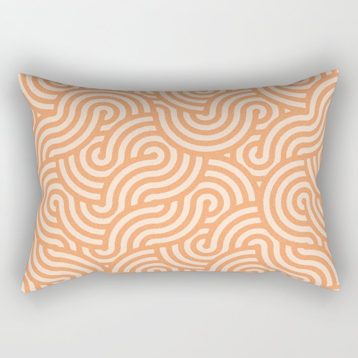 SWIRL Cookie and Oat Rectangular Pillow Gallery Image 2