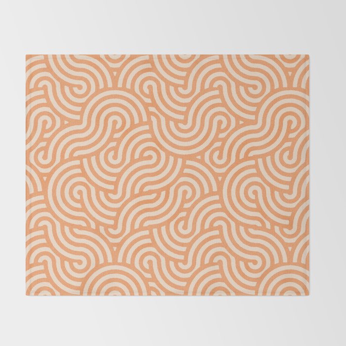 SWIRL Cookie and Oat Throw Blanket Gallery Image 2