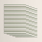 Daybed Stripe Ivory Green Multi Wrapping Paper Gallery Image 3