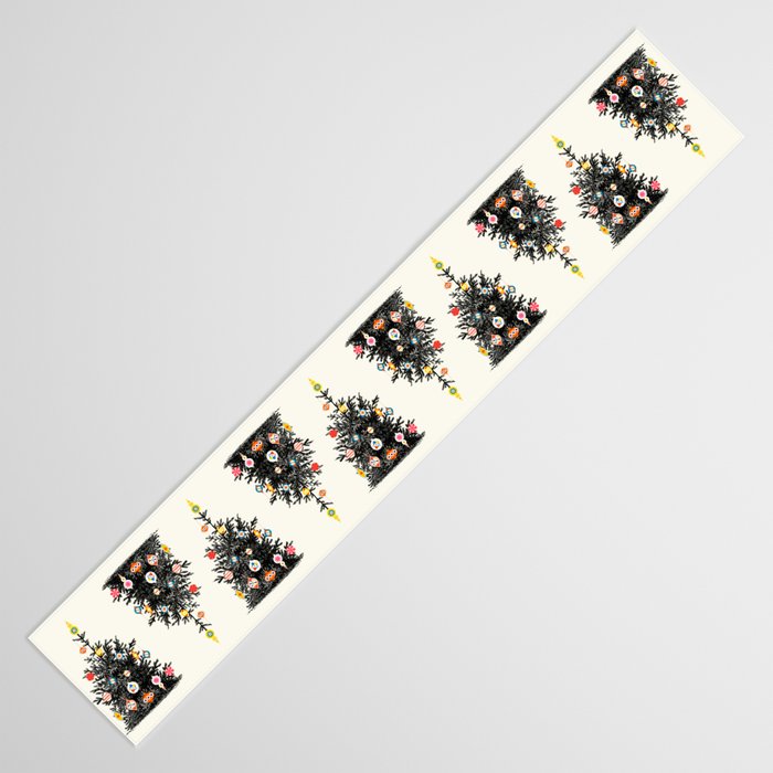Retro Decorated Christmas Tree Table Runner Gallery Image 3