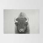 Buffalo - Black & White Rug Gallery Image 2
