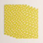 Small Daisies - Yellow, White and Turquoise Wrapping Paper Gallery Image 3