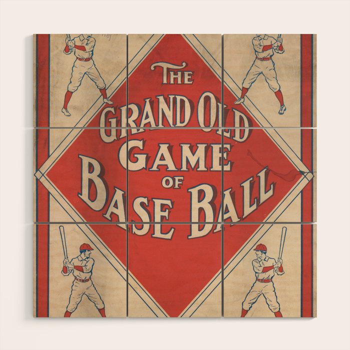 The Grand Old Game of Baseball (1912) Wood Wall Art Gallery Image 1