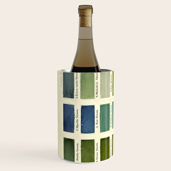 Vintage Color Chart- Green Hues Wine Chiller Gallery Image 2