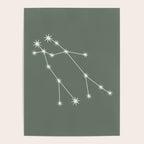 Gemini Zodiac Star Constellation Line Art Sage Poster Gallery Image 4