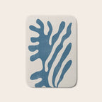 Seagrass Blue Watercolor Plant  Bath Mat Gallery Image 1