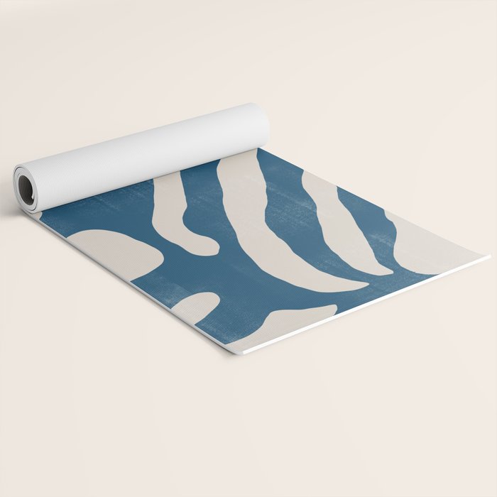 Seagrass Blue Watercolor Plant  Yoga Mat Gallery Image 2