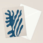 Seagrass Blue Watercolor Plant  Stationery Card Gallery Image 2