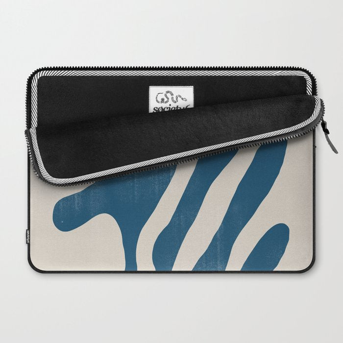 Seagrass Blue Watercolor Plant  Laptop Sleeve Gallery Image 2