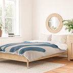 Seagrass Blue Watercolor Plant  Duvet Cover Gallery Image 2