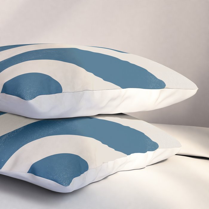 Seagrass Blue Watercolor Plant  Pillow Sham Gallery Image 3