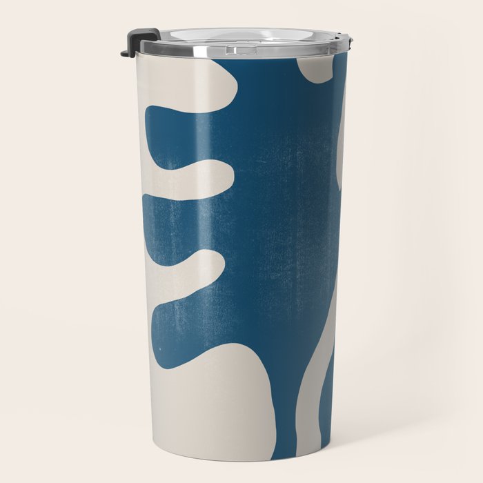 Seagrass Blue Watercolor Plant  Travel Mug Gallery Image 3