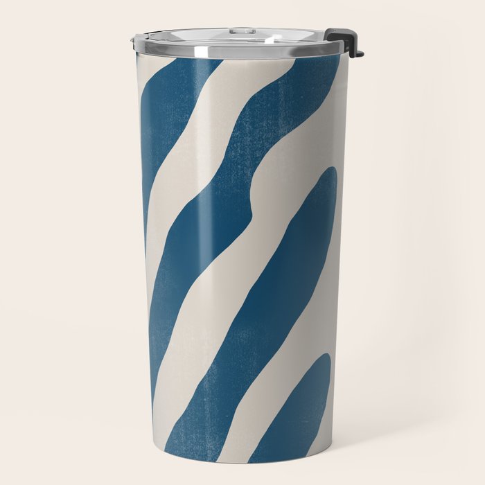 Seagrass Blue Watercolor Plant  Travel Mug Gallery Image 2