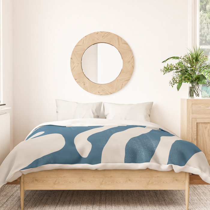 Seagrass Blue Watercolor Plant  Duvet Cover Gallery Image 3