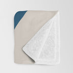 Seagrass Blue Watercolor Plant  Throw Blanket Gallery Image 3