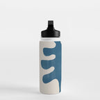 Seagrass Blue Watercolor Plant  Water Bottle Gallery Image 3