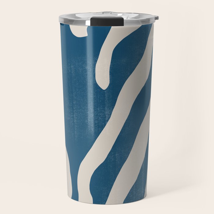 Seagrass Blue Watercolor Plant  Travel Mug Gallery Image 1
