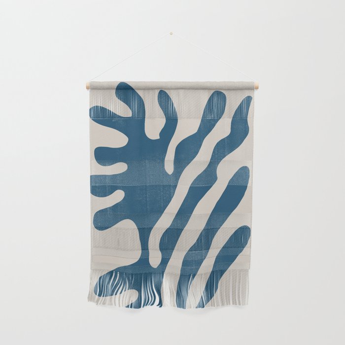 Seagrass Blue Watercolor Plant  Wall Hanging Gallery Image 1