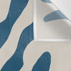 Seagrass Blue Watercolor Plant  Wall Tapestry Gallery Image 3