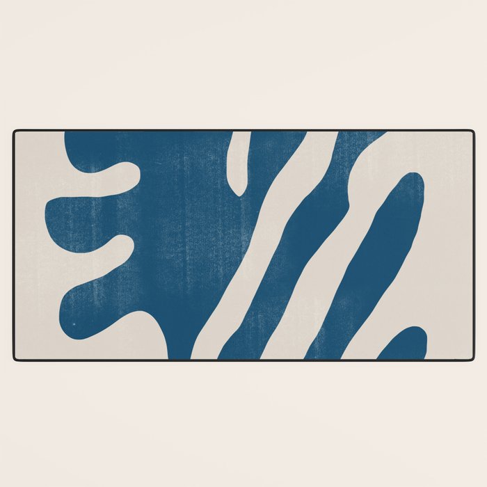 Seagrass Blue Watercolor Plant  Desk Mat Gallery Image 3