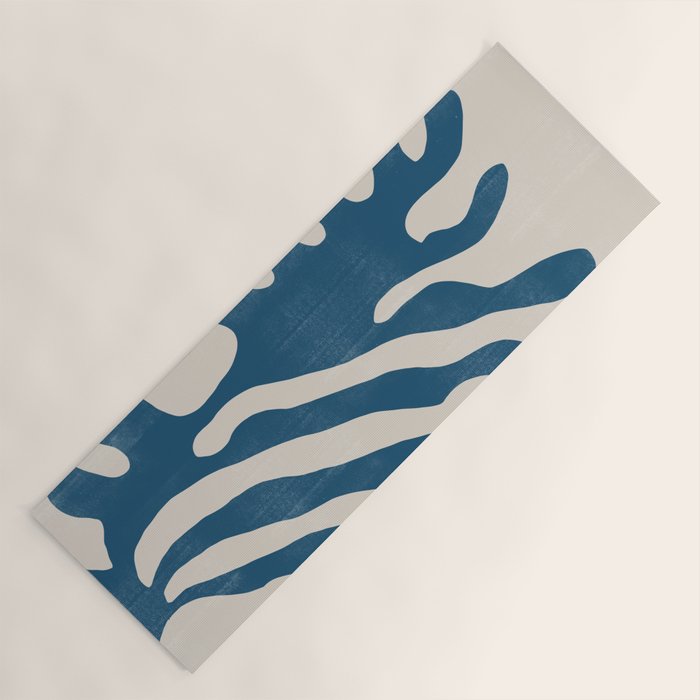 Seagrass Blue Watercolor Plant  Yoga Mat Gallery Image 1