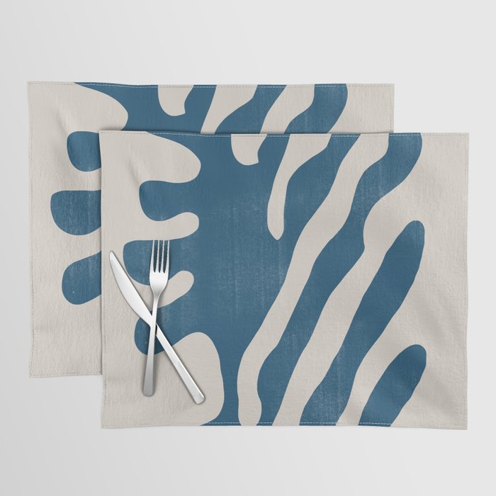 Seagrass Blue Watercolor Plant  Placemat Gallery Image 1