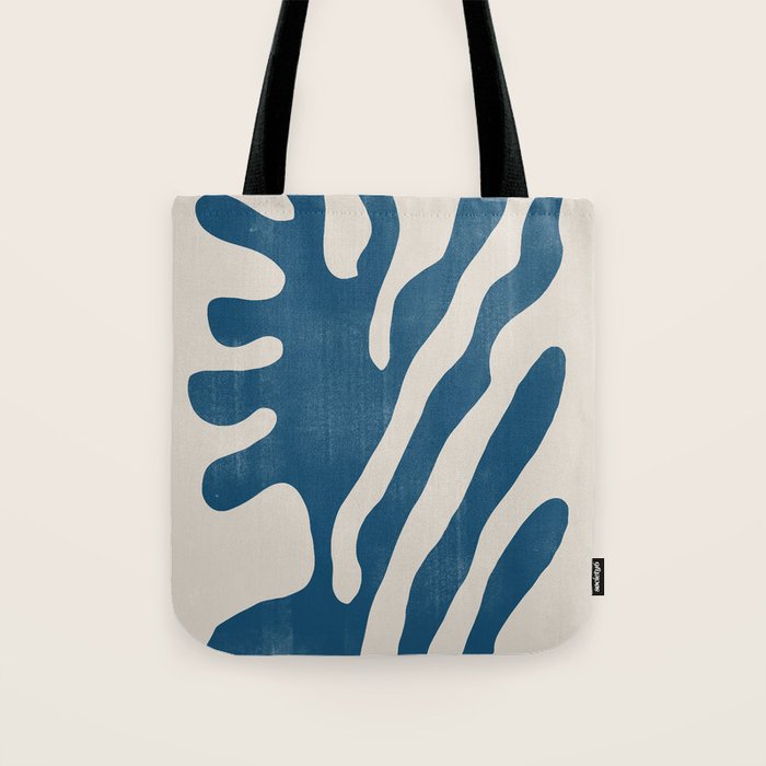 Seagrass Blue Watercolor Plant  Tote Bag Gallery Image 1