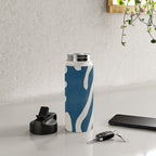 Seagrass Blue Watercolor Plant  Water Bottle Gallery Image 4