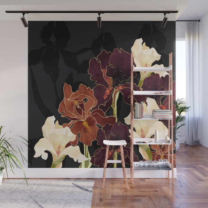 Autumn Iris Wall Mural Gallery Image 1