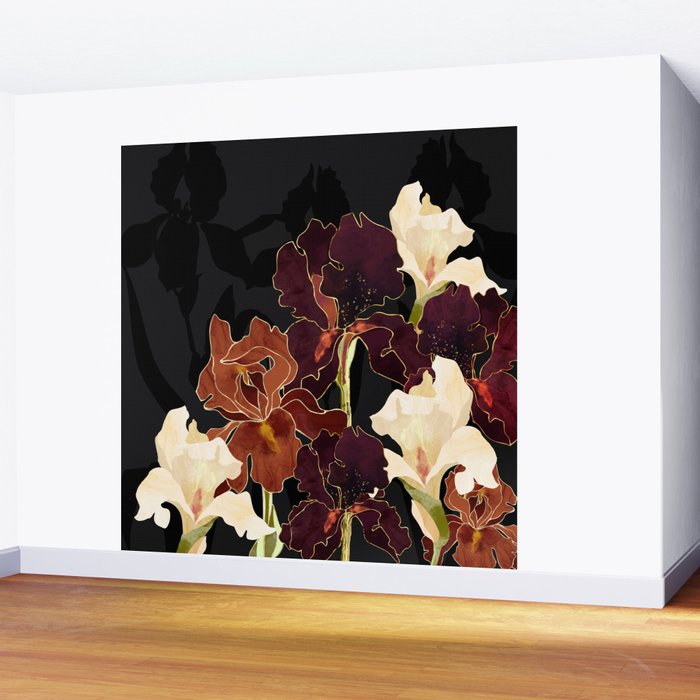 Autumn Iris Wall Mural Gallery Image 2