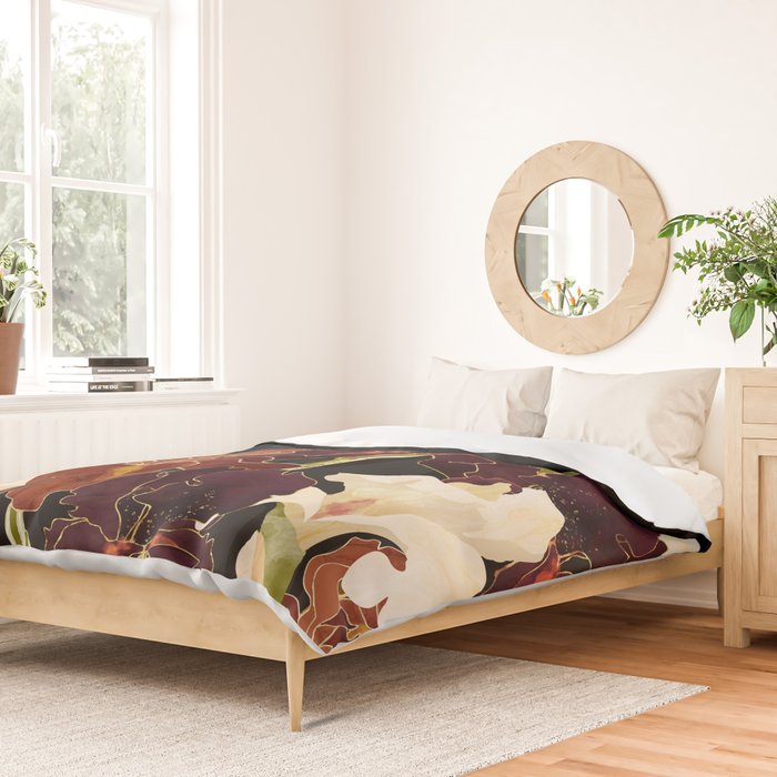 Autumn Iris Duvet Cover Gallery Image 2