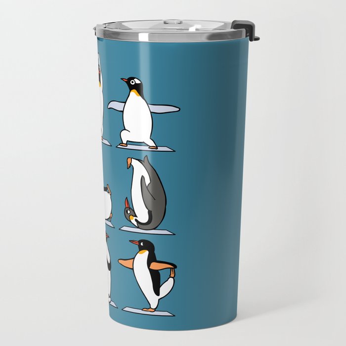 Penguin Yoga Travel Mug Gallery Image 2