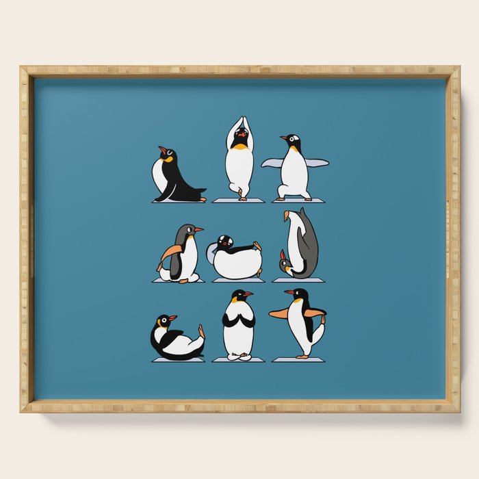 Penguin Yoga Serving Tray Gallery Image 1