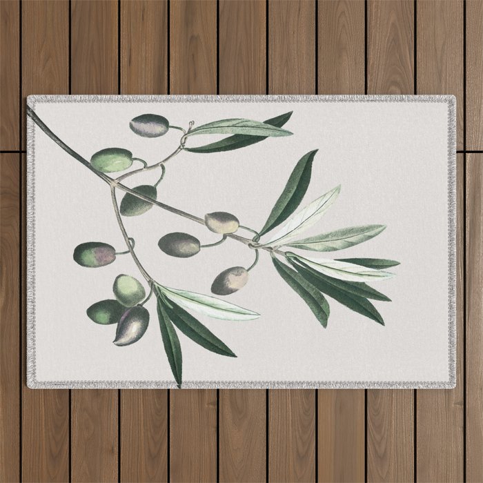 Olive Tree Branch Outdoor Rug Gallery Image 1