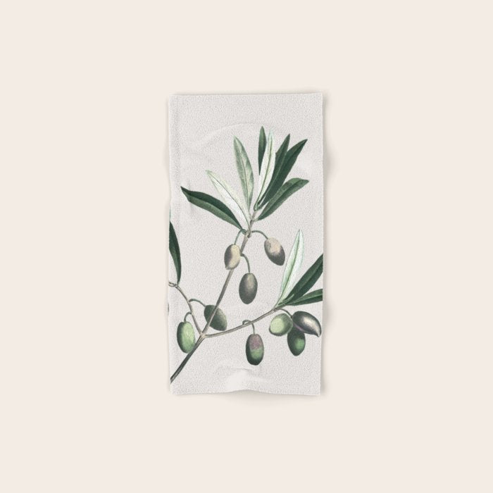 Olive Tree Branch Bath Towel Gallery Image 1