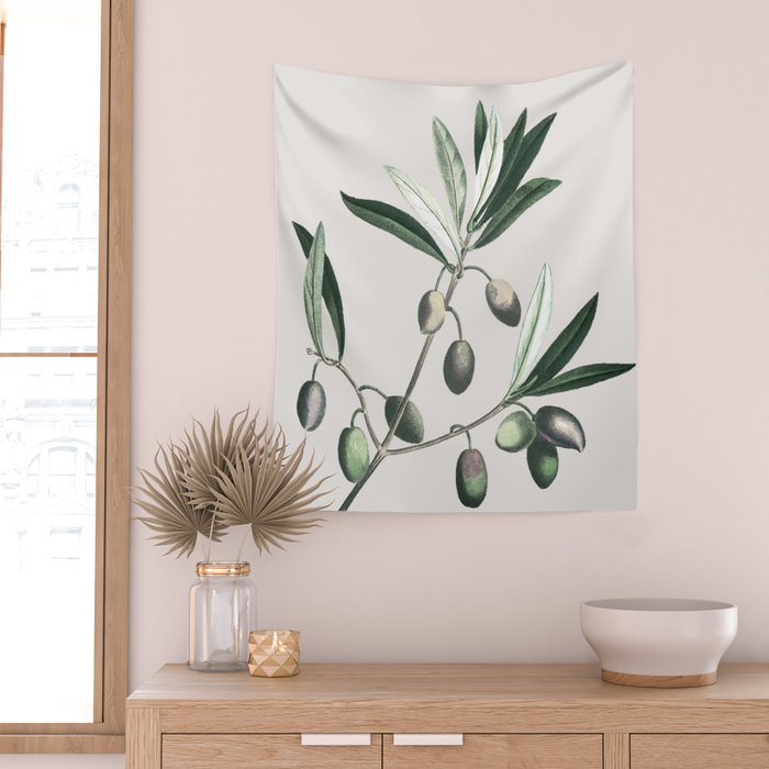 Olive Tree Branch Wall Tapestry Gallery Image 2