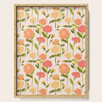 Marigold Dream / Warm Flower Pattern Serving Tray Gallery Image 1
