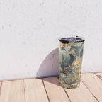 Ocean Life by James M Sommerville 1859 Funky Quirky Cute Cozy Boho Maximalism Maximalist Travel Mug Gallery Image 4