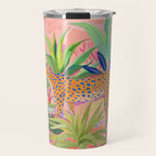 Leopard in Succulent Garden Travel Mug Gallery Image 1