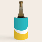 Simple Waves 2 - Turquoise and Yellow Wine Chiller Gallery Image 3