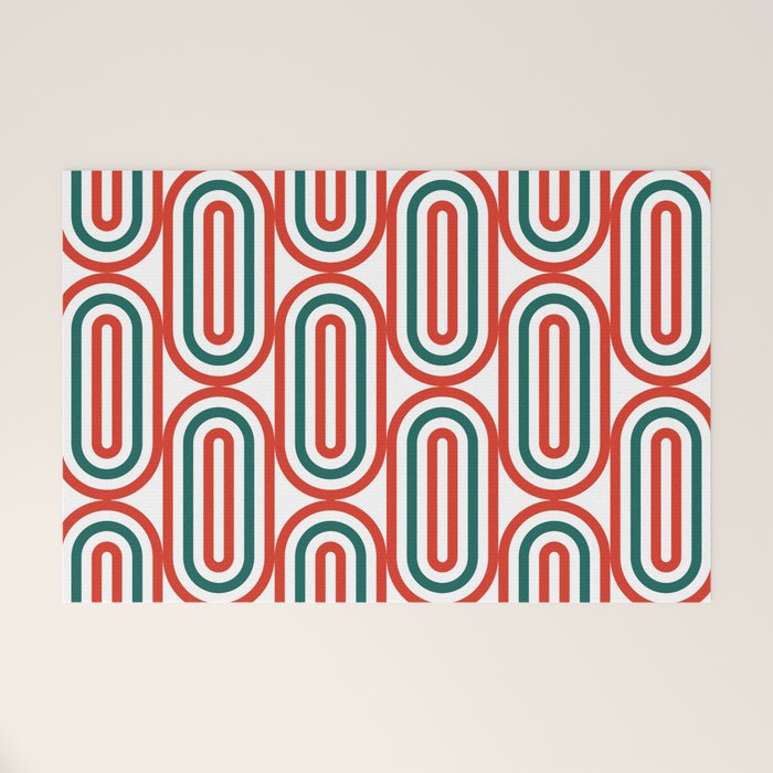 Retro Holiday 01B Welcome Mat Gallery Image 1