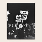We Want Beer Too! Women Protesting Against Prohibition black and white photography - photographs Notebook Gallery Image 4