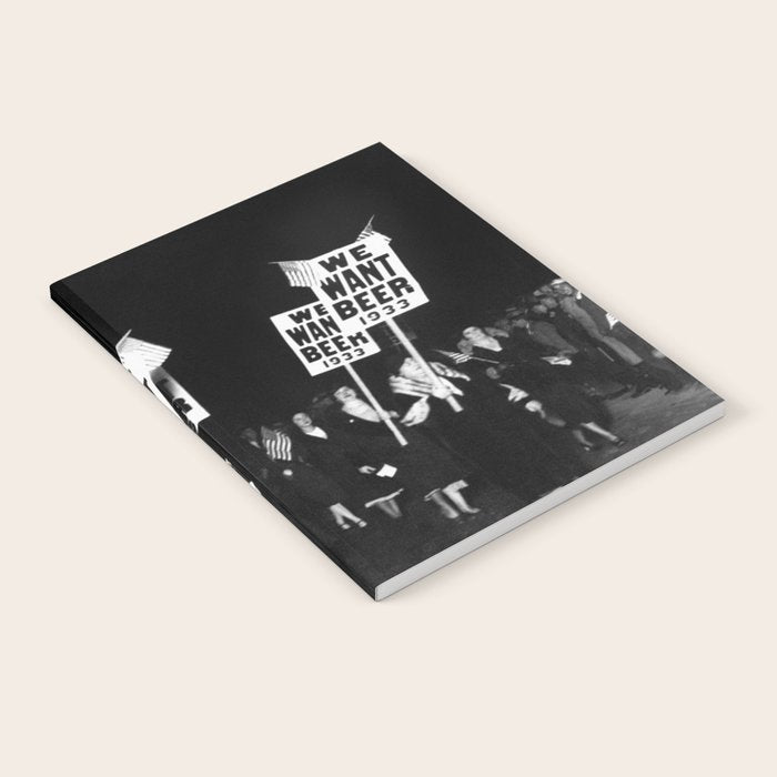 We Want Beer Too! Women Protesting Against Prohibition black and white photography - photographs Notebook Gallery Image 2
