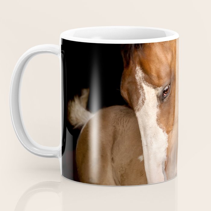 Foal and Mare hug - Equine fine art photograph Coffee Mug Gallery Image 3