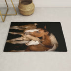 Foal and Mare hug - Equine fine art photograph Rug Gallery Image 1