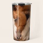 Foal and Mare hug - Equine fine art photograph Travel Mug Gallery Image 1