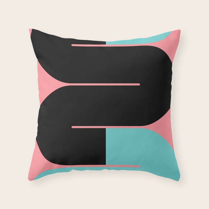 Modern geometric shapes 17 Throw Pillow Gallery Image 6
