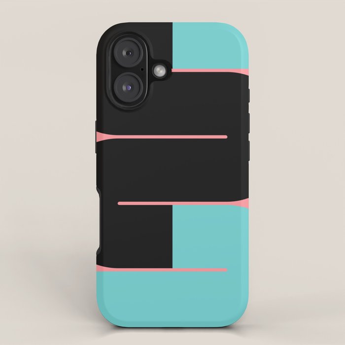 Modern geometric shapes 17 iPhone Case Gallery Image 1