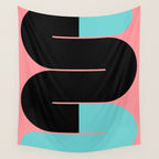 Modern geometric shapes 17 Wall Tapestry Gallery Image 4