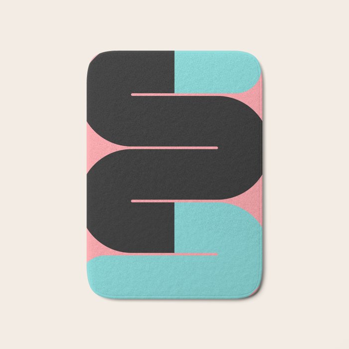 Modern geometric shapes 17 Bath Mat Gallery Image 1